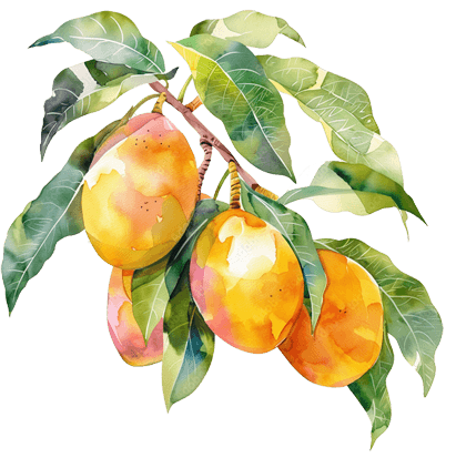 Botanical illustration representing myrcene